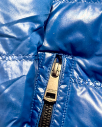 2012 RARE Burberry Black Label Real Fur Jacket - Blue