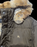 2000’s Burberry Black Label Real Fur Jacket - Brown