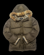 2000’s Burberry Black Label Real Fur Jacket - Brown