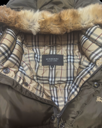 2000’s Burberry Black Label Real Fur Jacket - Brown