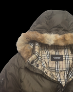 2000’s Burberry Black Label Real Fur Jacket - Brown
