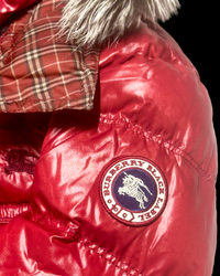 2012 RARE Burberry Black Label Real Fur Jacket - Red