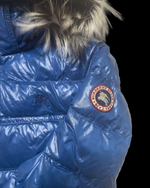 2012 RARE Burberry Black Label Real Fur Jacket - Blue
