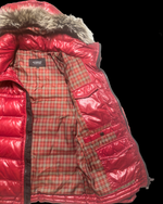 2012 RARE Burberry Black Label Real Fur Jacket - Red