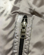 00’s Burberry Black Label Nova Check Real Fur Jacket - Silver Grey