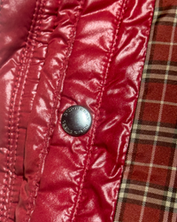 2012 RARE Burberry Black Label Real Fur Jacket - Red