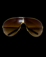 RARE Dolce & Gabbana Gold Shield Sunglasses