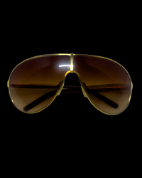 RARE Dolce & Gabbana Gold Shield Sunglasses