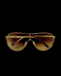 RARE Dolce & Gabbana Gold Shield Sunglasses