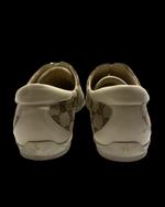 Gucci GG Monogram Leather Sneakers – Beige – UK 7.5 / EU 41.5