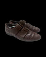 Gucci GG Monogram Leather Sneakers – Chocolate Brown – UK 8 / EU 42