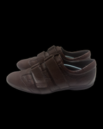 Gucci GG Monogram Leather Sneakers – Chocolate Brown – UK 8 / EU 42