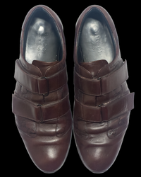 Gucci GG Monogram Leather Sneakers – Chocolate Brown – UK 8 / EU 42