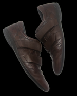 Gucci GG Monogram Leather Sneakers – Chocolate Brown – UK 8 / EU 42