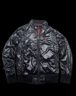 00s Hysteric Glamour Glossy Zip-Up Jacket – Black