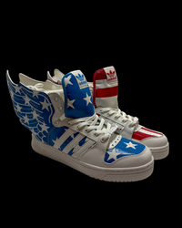 2012 RARE Adidas Originals x Jeremy Scott Wings 2.0 Stars & Stripes – UK 10.5 / EU 45