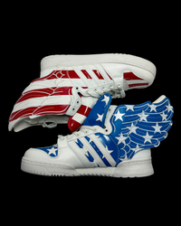 2012 RARE Adidas Originals x Jeremy Scott Wings 2.0 Stars & Stripes – UK 10.5 / EU 45