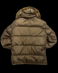 2000’s Burberry Black Label Real Fur Jacket - Khaki