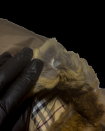 2000’s Burberry Black Label Real Fur Jacket - Khaki