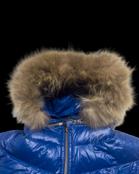 Nicole Club Fur Hood Puffer Jacket - Blue