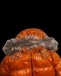 00’s Burberry Black Label 3-Way Down Jacket - Orange