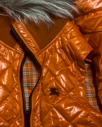 00’s Burberry Black Label 3-Way Down Jacket - Orange