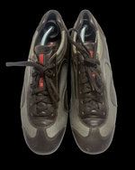 Prada Driver Shoes - Brown Suede/Silver - UK 7 / EU 41