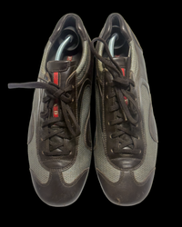 Prada Driver Shoes - Brown Suede/Silver - UK 7 / EU 41