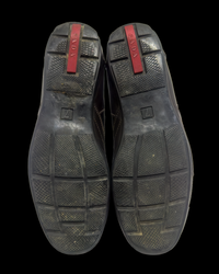 Prada Driver Shoes - Brown Suede/Silver - UK 7 / EU 41