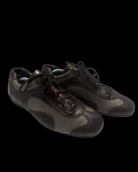 Prada Driver Shoes - Brown Suede/Silver - UK 7 / EU 41