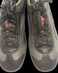 Prada Driver Shoes - Brown Suede/Silver - UK 7 / EU 41