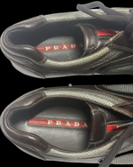 Prada Driver Shoes - Brown Suede/Silver - UK 7 / EU 41