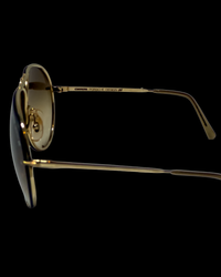 80s Carrera Porsche Design 5621 Gold Sunglasses