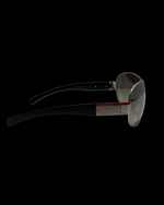 Prada Sport Linea Rossa SPS 54H Shield Sunglasses – Black/Silver