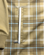 Pelle Pelle Plaid Full-Zip Track Jacket – Tan/Khaki