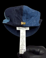 2018 Christian Dior Patchwork Denim Baker Boy Cap – Blue – Size 58