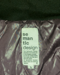 RARE Semantic Design Fur Hood Puffer Jacket - Black