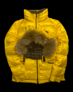 00’s Burberry Black Label 3-Way Down Jacket - Yellow