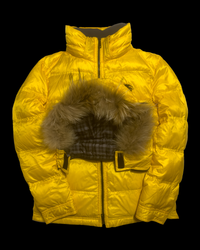00’s Burberry Black Label 3-Way Down Jacket - Yellow
