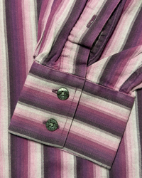 Yves Saint Laurent Pour Homme Striped Shirt – Purple