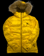 00’s Burberry Black Label 3-Way Down Jacket - Yellow